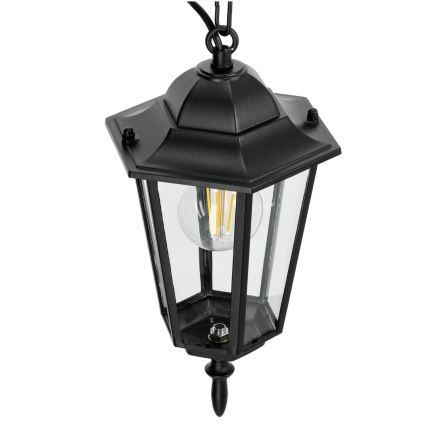 Πολύφωτο εξωτερικού χώρου με αλυσίδα 1xE27/60W/230V μαύρο