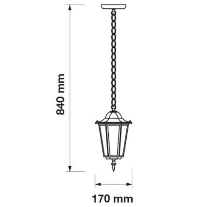 Πολύφωτο εξωτερικού χώρου ράγα 1xE27/40W/230V IP44 λευκό