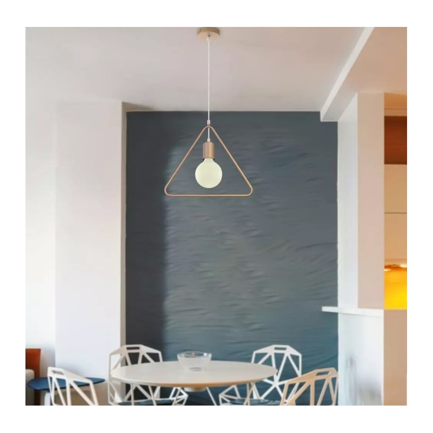 Πολύφωτο κρεμαστό 1xE27/60W/230V τρίγωνο