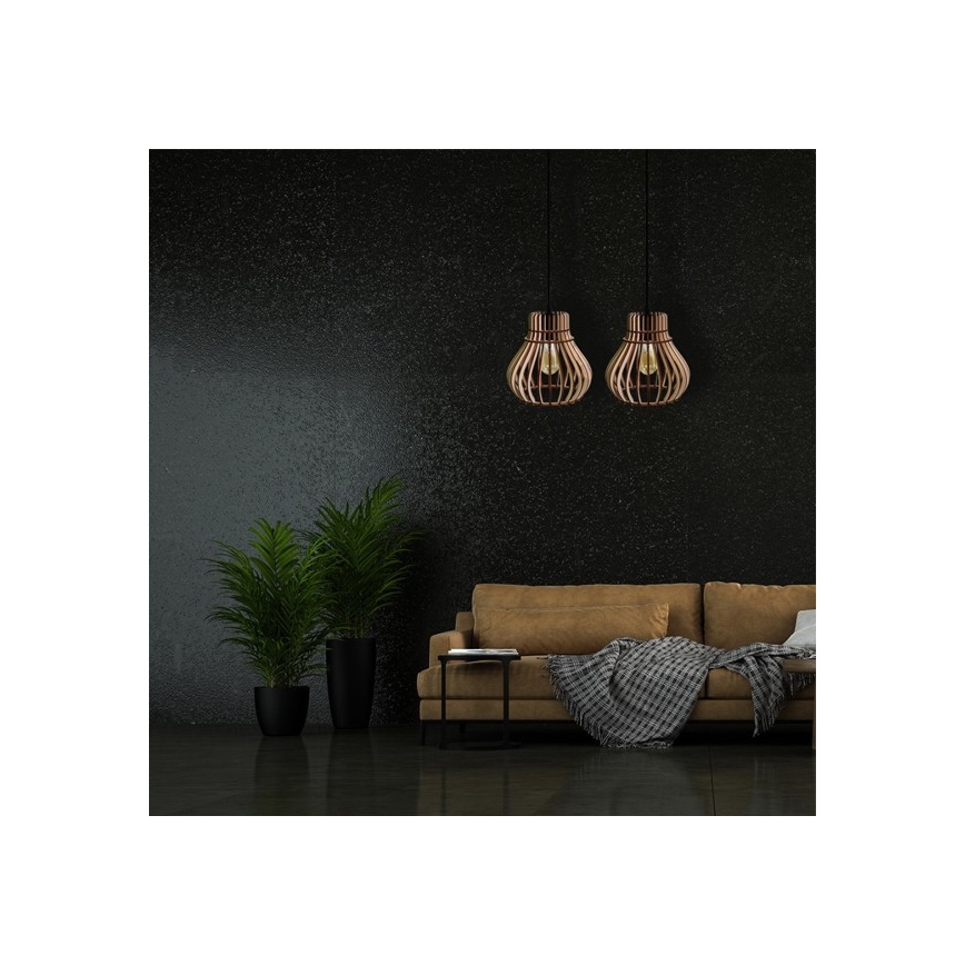 Πολύφωτο κρεμαστό BARREL 1xE27/24W/230V διάμετρος 20 cm