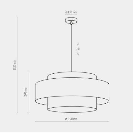 Πολύφωτο κρεμαστό CALISTO 1xE27/25W/230V χρυσό/μαύρο