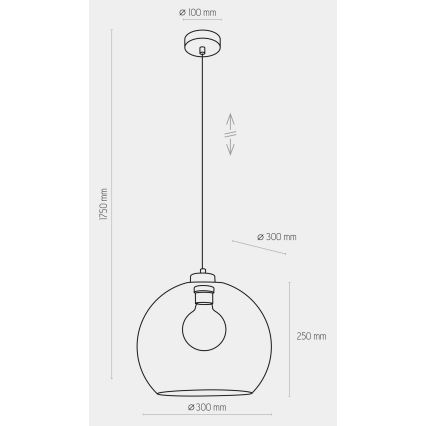 Πολύφωτο κρεμαστό CUBUS 1xE27/60W/230V