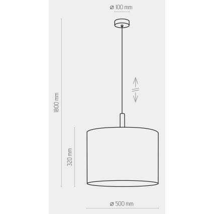 Πολύφωτο κρεμαστό DEVA 1xE27/25W/230V λευκό