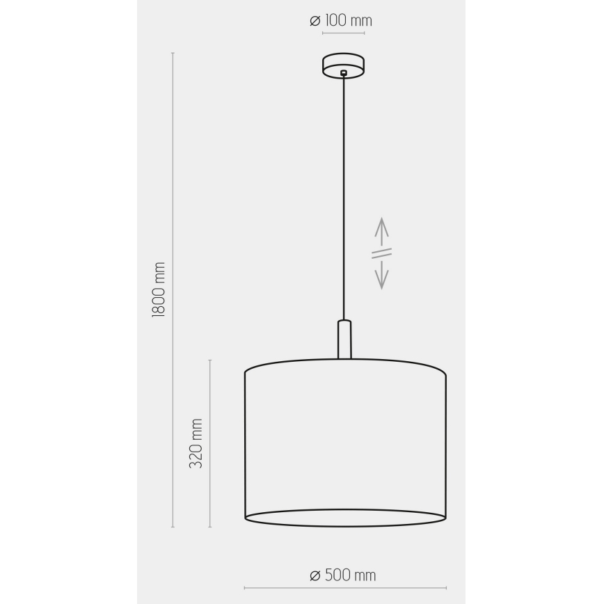 Πολύφωτο κρεμαστό DEVA 1xE27/25W/230V λευκό
