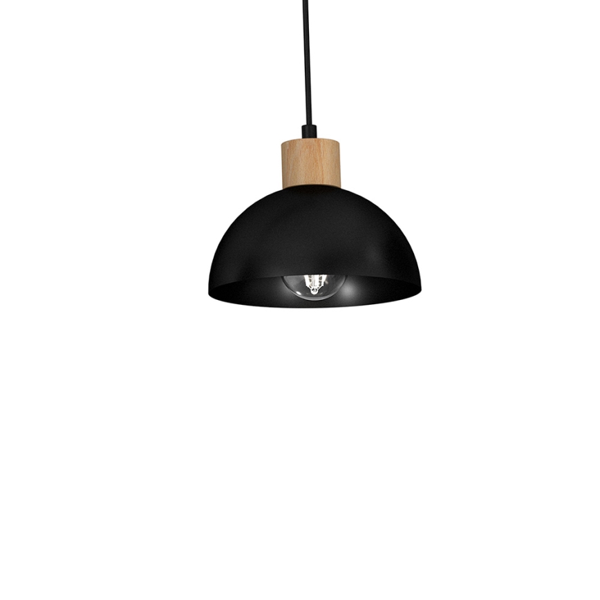 Πολύφωτο κρεμαστό ERIK 3xE27/60W/230V μπεζ/μαύρο