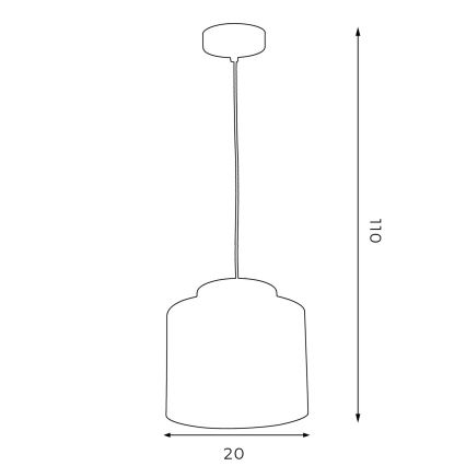 Πολύφωτο κρεμαστό HAVARD 1xE27/60W/230V μαύρο/ορείχαλκο