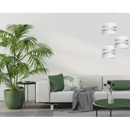 Πολύφωτο κρεμαστό HELEN 3xE27/15W/230V λευκό