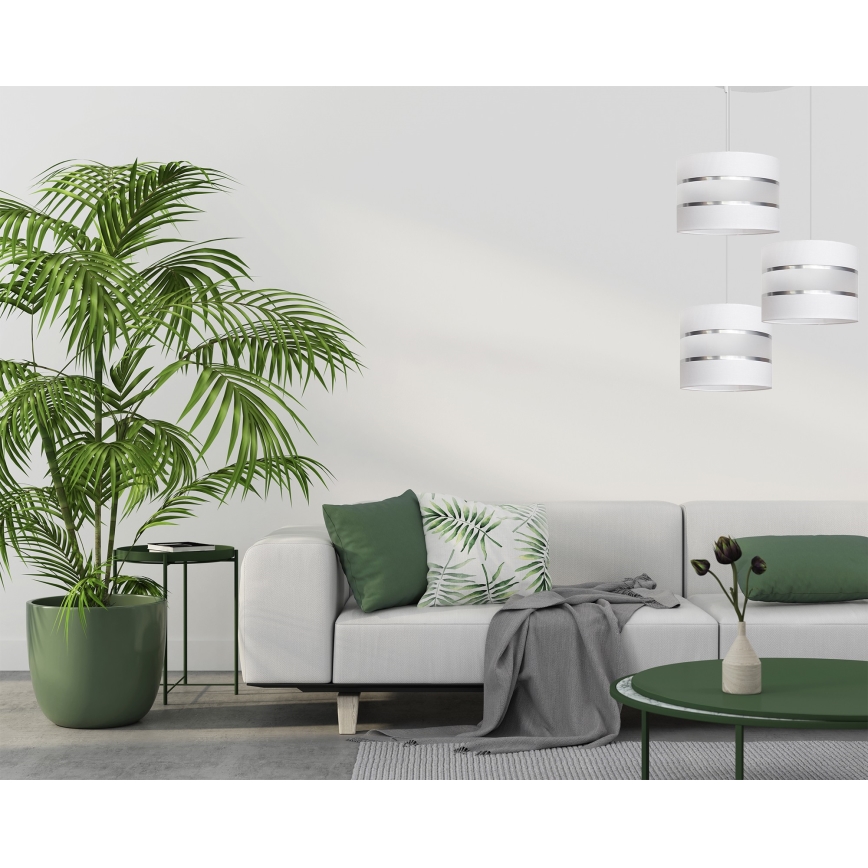 Πολύφωτο κρεμαστό HELEN 3xE27/15W/230V λευκό
