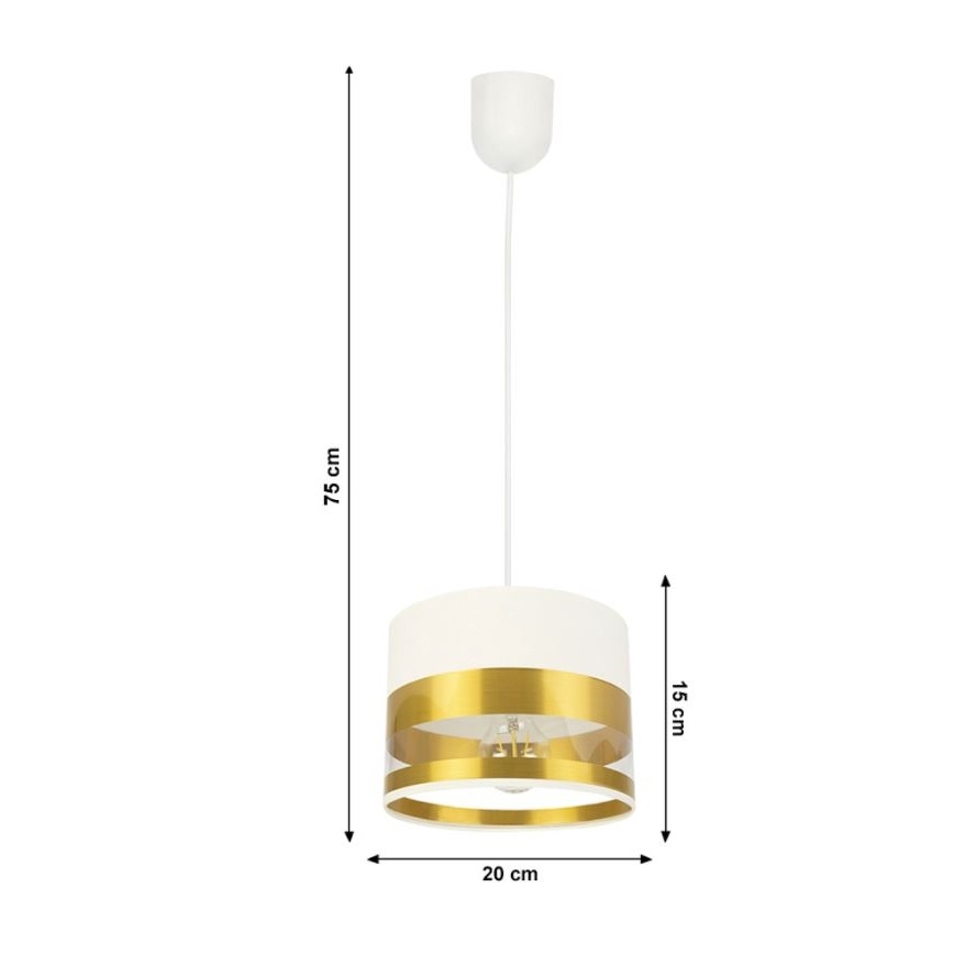Πολύφωτο κρεμαστό MILO 1xE27/60W/230V χρυσό