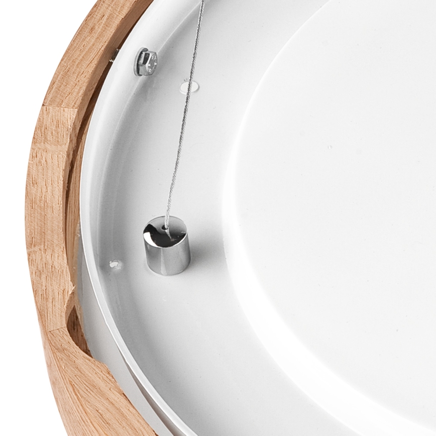 Πολύφωτο κρεμαστό OAK SLIM 2xE27/60W/230V ø 37 cm δρυς