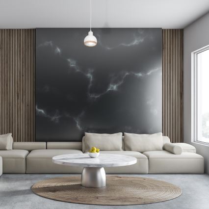 Πολύφωτο κρεμαστό OVAL 1xE27/60W/230V λευκό