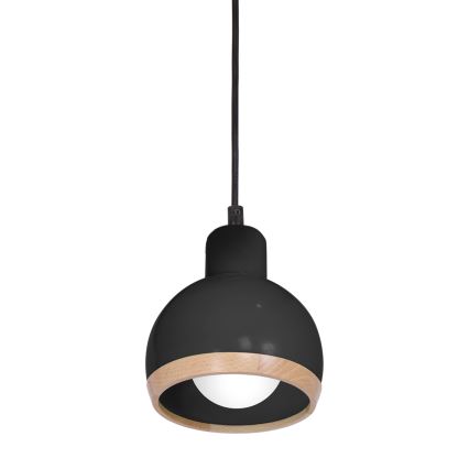 Πολύφωτο κρεμαστό OVAL 1xE27/60W/230V μαύρο