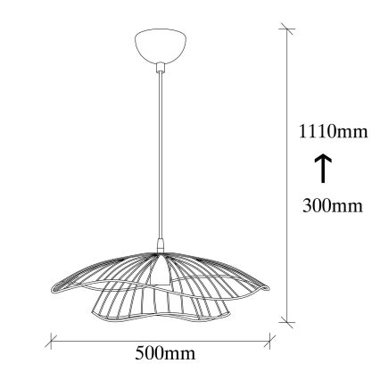 Πολύφωτο κρεμαστό TEL 1xE27/40W/230V