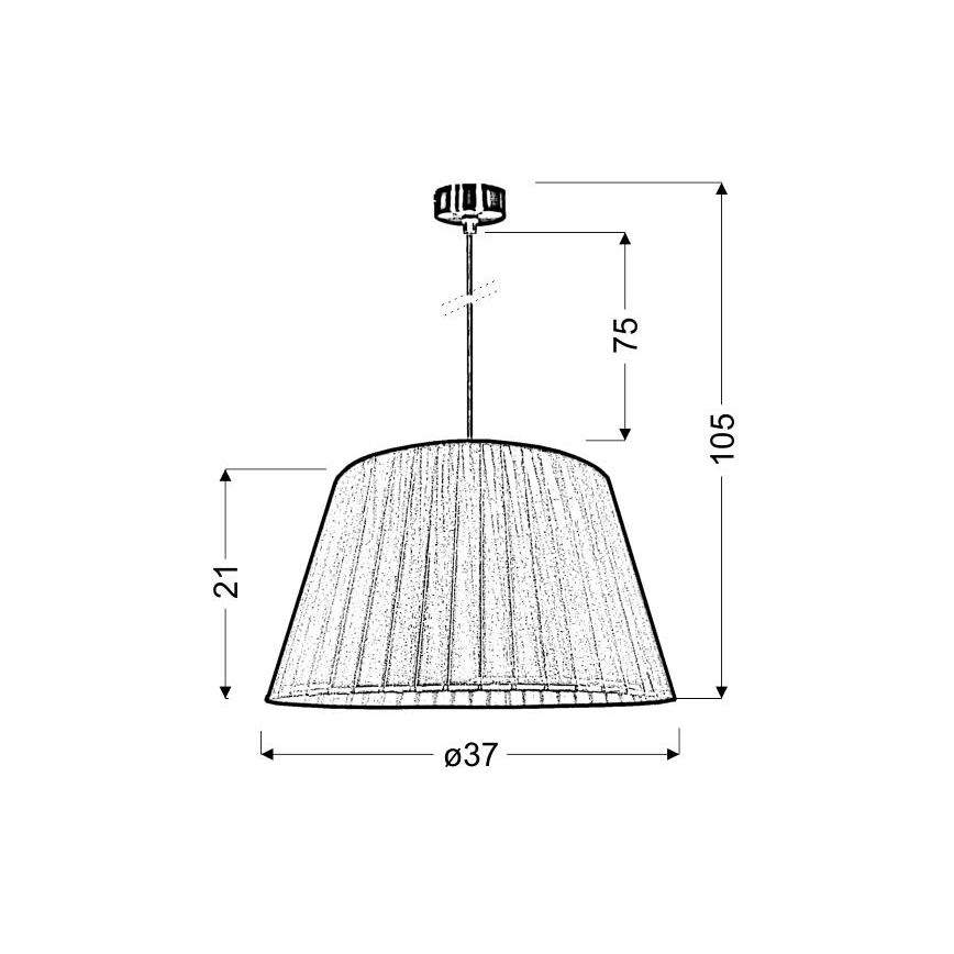 Πολύφωτο κρεμαστό TIZIANO 1xE27/60W/230V ροζ