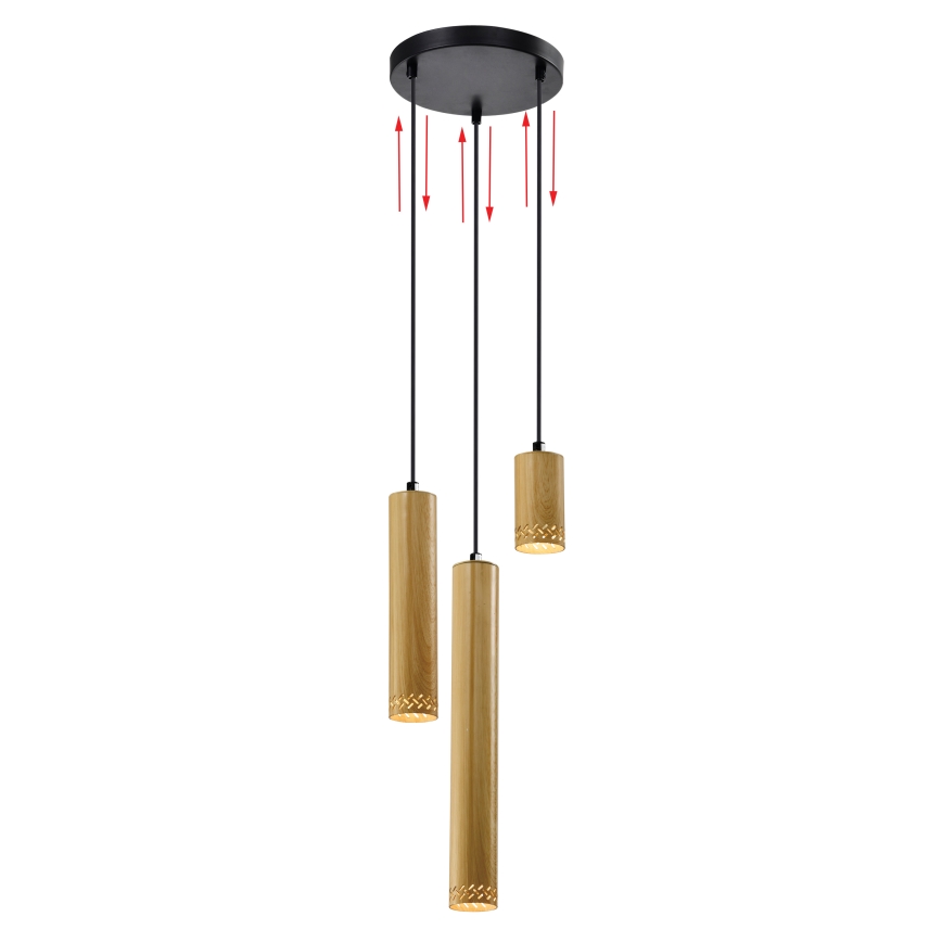 Πολύφωτο κρεμαστό TUBO 3xGU10/25W/230V