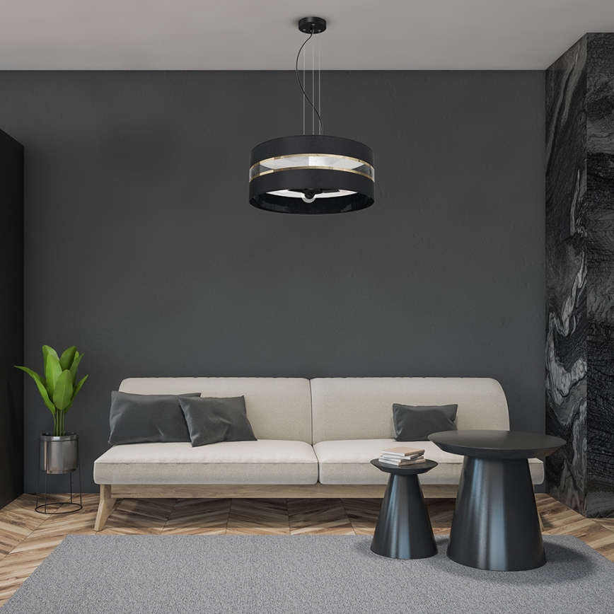 Πολύφωτο κρεμαστό ULTIMO 3xE27/60W/230V μαύρο
