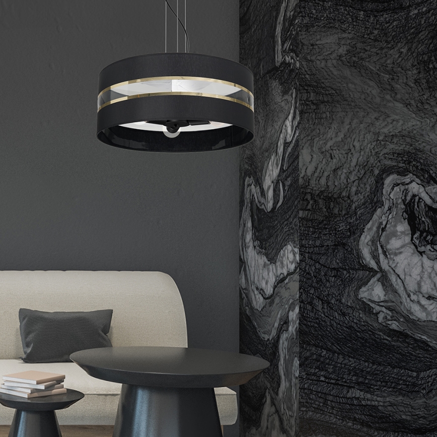 Πολύφωτο κρεμαστό ULTIMO 3xE27/60W/230V μαύρο
