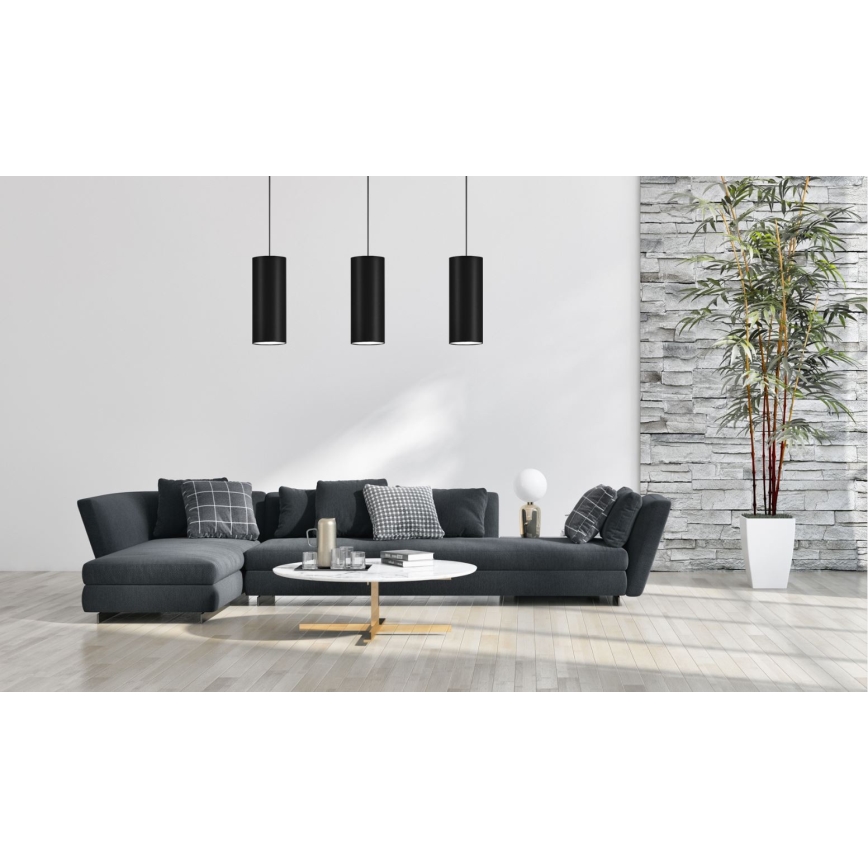 Πολύφωτο κρεμαστό ZIK 1xE27/40W/230V d. 10 cm μαύρο