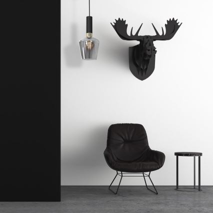 Πολύφωτο κρεμαστό με σύρμα ROMA BLACK 1xE27/60W/230V