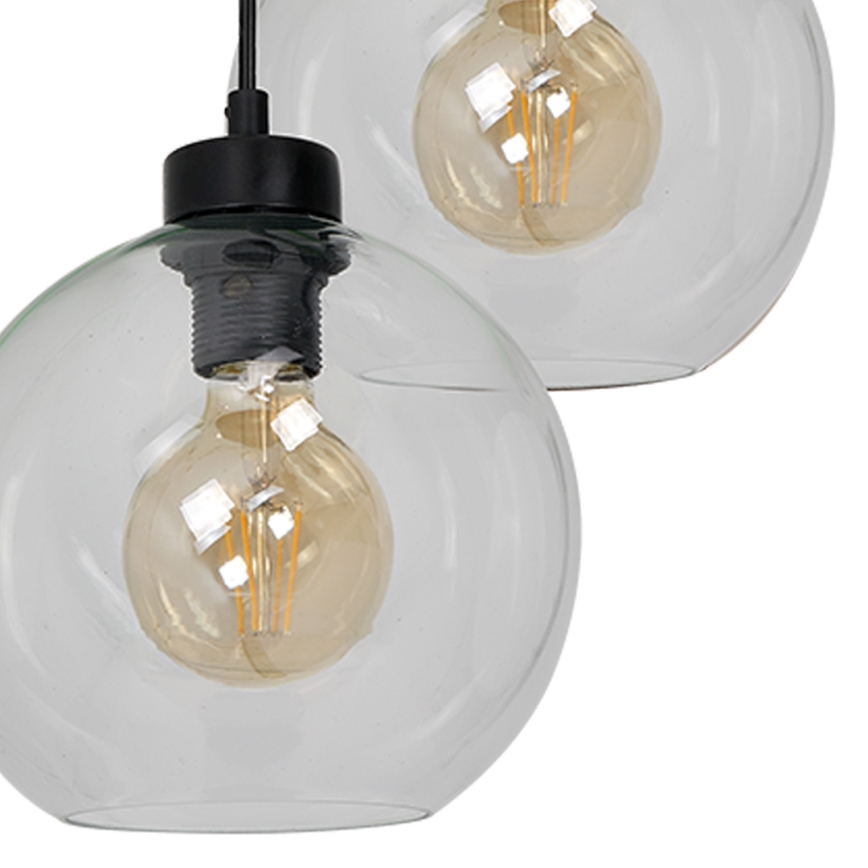 Πολύφωτο κρεμαστό με σύρμα SOFIA 3xE27/60W/230V διάφανο