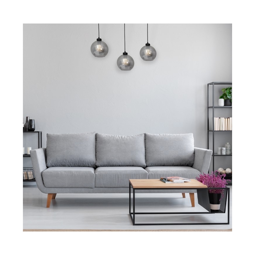 Πολύφωτο κρεμαστό με σύρμα SOFIA 3xE27/60W/230V μαύρο