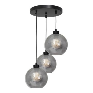 Πολύφωτο κρεμαστό με σύρμα SOFIA 3xE27/60W/230V μαύρο
