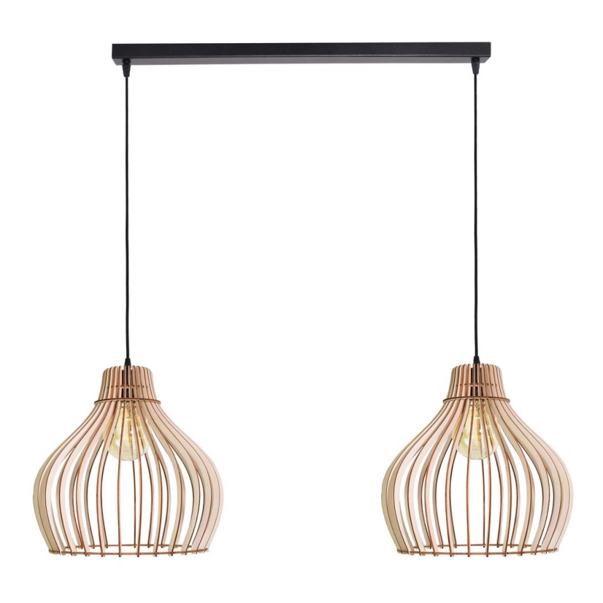 Πολύφωτο κρεμαστό ράγα BARREL 2xE27/24W/230V