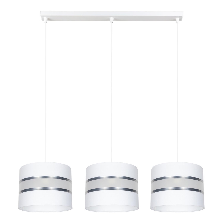 Πολύφωτο κρεμαστό ράγα CORAL 3xE27/60W/230V λευκό