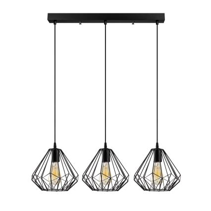 Πολύφωτο κρεμαστό ράγα DIAMOND 3xE27/100W/230V