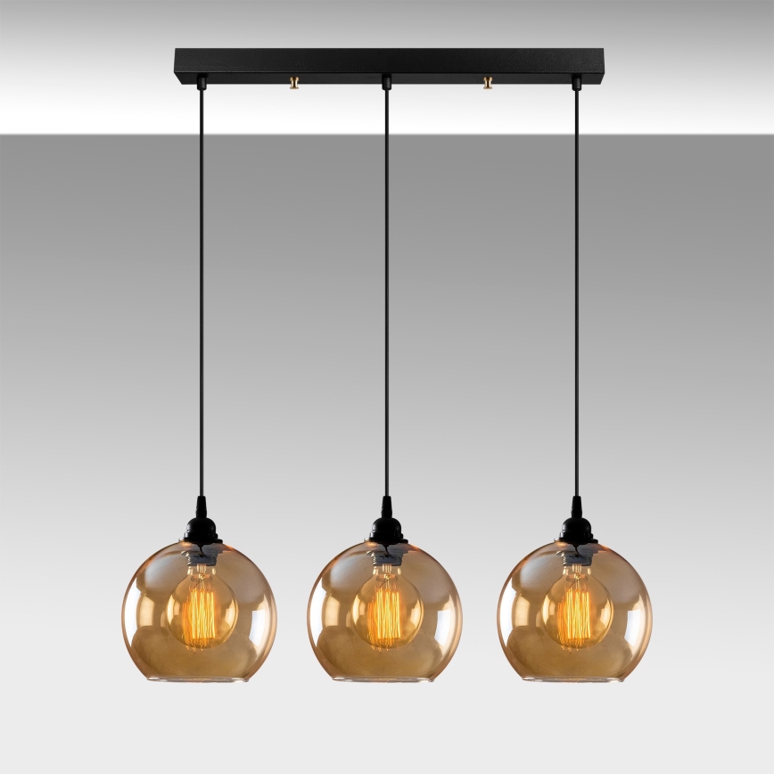 Πολύφωτο κρεμαστό ράγα GOLD 3xE27/40W/230V