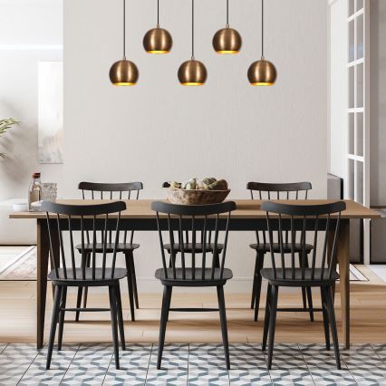 Πολύφωτο κρεμαστό ράγα SIVANI 5xE27/100W/230V