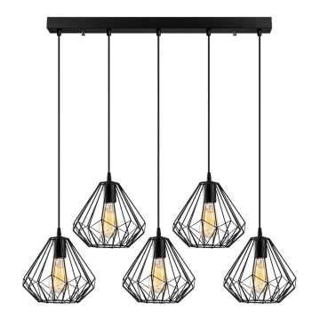 Πολύφωτο κρεμαστό σε ράγα DIAMOND 5xE27/100W/230V