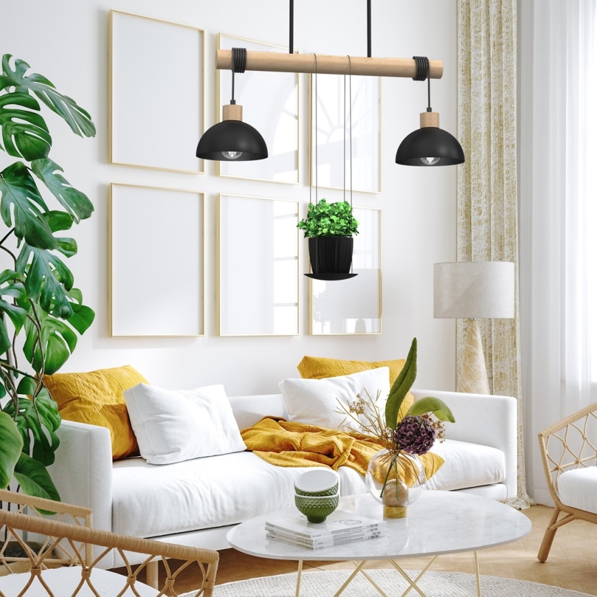 Πολύφωτο κρεμαστό σε ράγα FLORA 2xE27/60W/230V