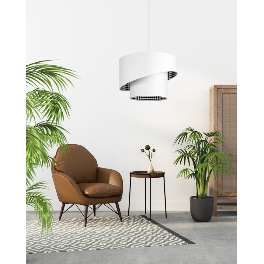 Πολύφωτο με σύρμα LORI 1×E27/60W/230V Λευκό