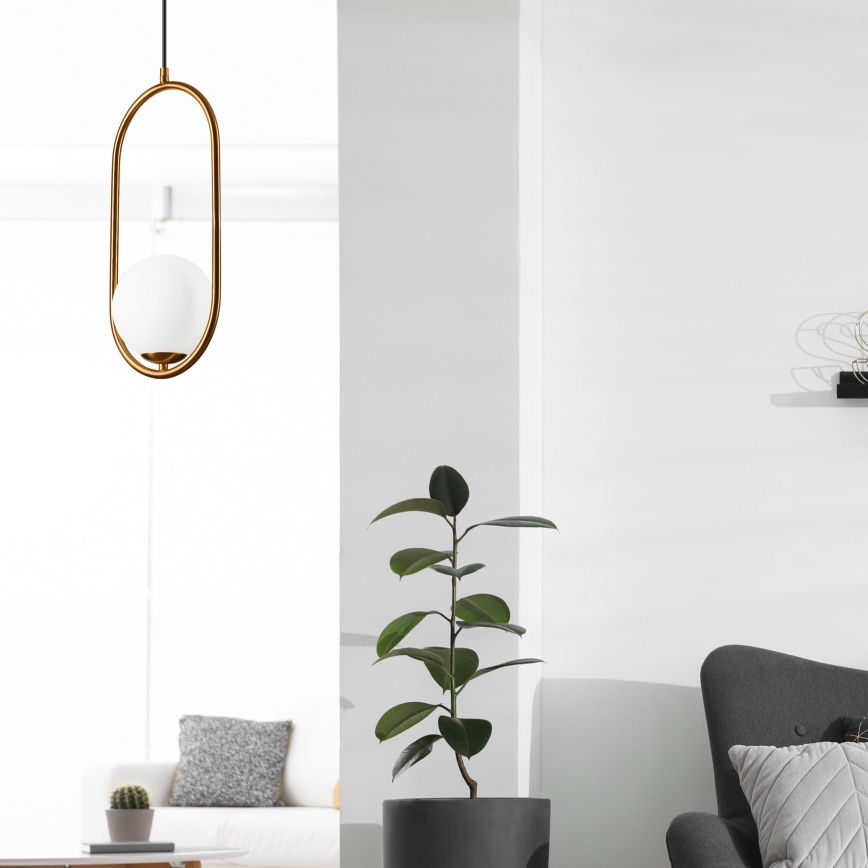 Πολύφωτο με συρματόσχοινο AMBER 1xG9/5W/230V 140 cm
