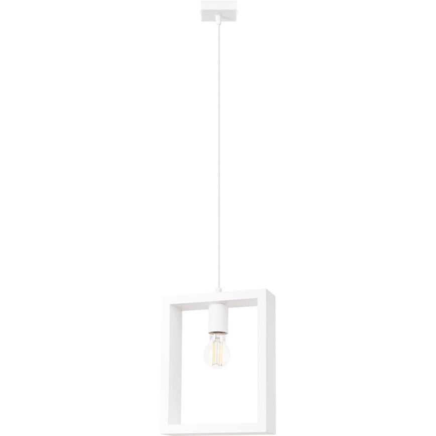 Πολύφωτο με συρματόσχοινο ARIES 1xE27/15W/230V οξιά/λευκό