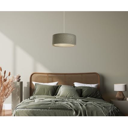 Πολύφωτο με συρματόσχοινο BOHO TRINITI 1xE27/60W/230V γκρι
