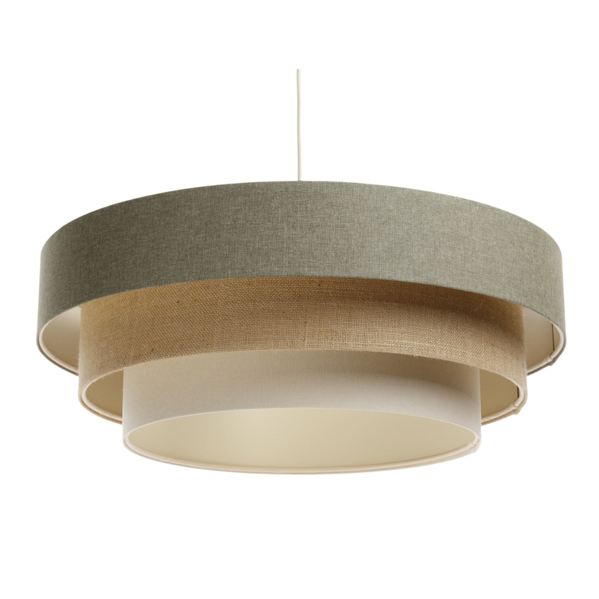 Πολύφωτο με συρματόσχοινο BOHO TRINITI 1xE27/60W/230V γκρι/μπεζ/κρεμ