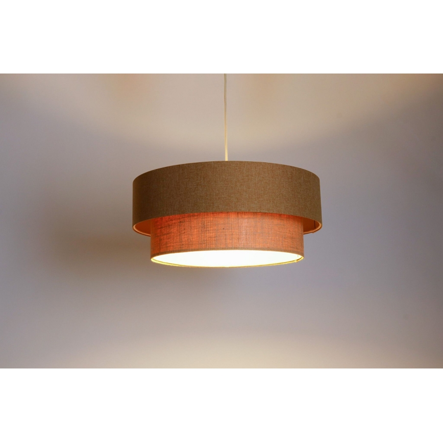 Πολύφωτο με συρματόσχοινο BOHO TRINITI 1xE27/60W/230V καφέ/μπεζ