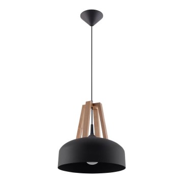 Πολύφωτο με συρματόσχοινο CASCO 1xE27/60W/230V διάμετρος 30 cm Σημύδα