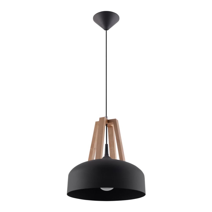 Πολύφωτο με συρματόσχοινο CASCO 1xE27/60W/230V διάμετρος 30 cm Σημύδα