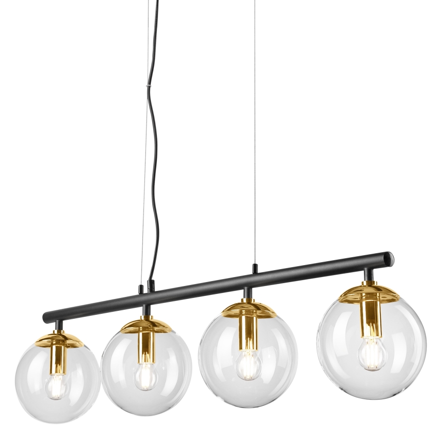 Πολύφωτο με συρματόσχοινο ELOISE 4xE14/15W/230V