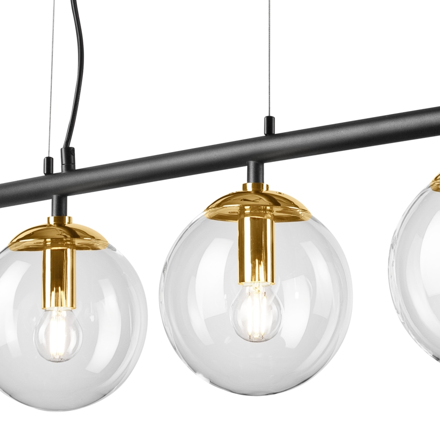 Πολύφωτο με συρματόσχοινο ELOISE 4xE14/15W/230V