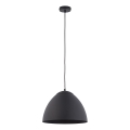 Πολύφωτο με συρματόσχοινο FARO 1xE27/60W/230V μαύρο