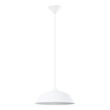 Πολύφωτο με συρματόσχοινο FRIKA 1xE27/15W/230V διάμετρος 34 cm λευκό