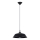 Πολύφωτο με συρματόσχοινο FRIKA 1xE27/15W/230V διάμετρος 34 cm μαύρο