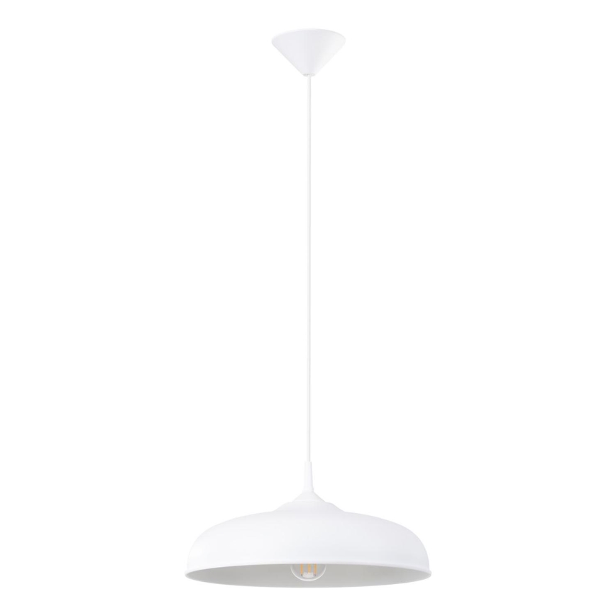 Πολύφωτο με συρματόσχοινο GINA 1xE27/15W/230V διάμετρος 38 cm λευκό