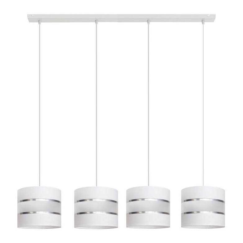 Πολύφωτο με συρματόσχοινο HELEN 4xE27/15W/230V λευκό