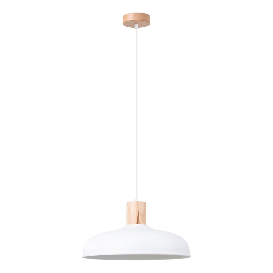 Πολύφωτο με συρματόσχοινο INDY 1xE27/15W/230V διάμετρος 38 cm λευκό