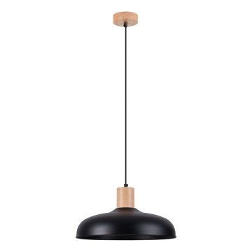 Πολύφωτο με συρματόσχοινο INDY 1xE27/15W/230V διάμετρος 38 cm μαύρο